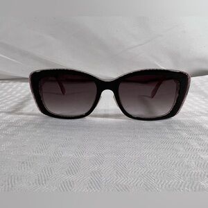 5014: Fendi FF Zucca Logo Sunglasses Brown Square Made in Italy
